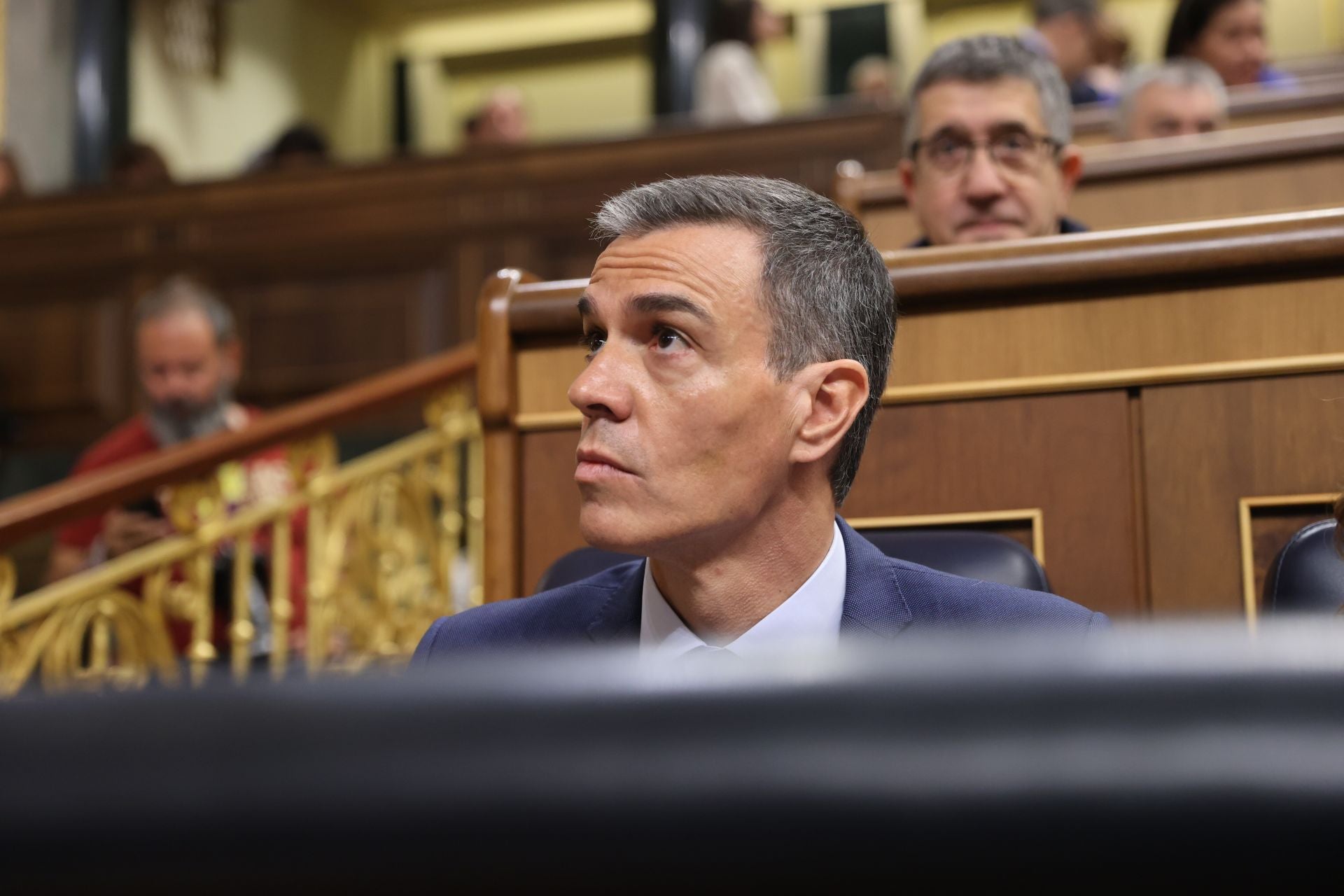 Pedro Sánchez, durante la sesión de control del pasado miércoles en el Congreso