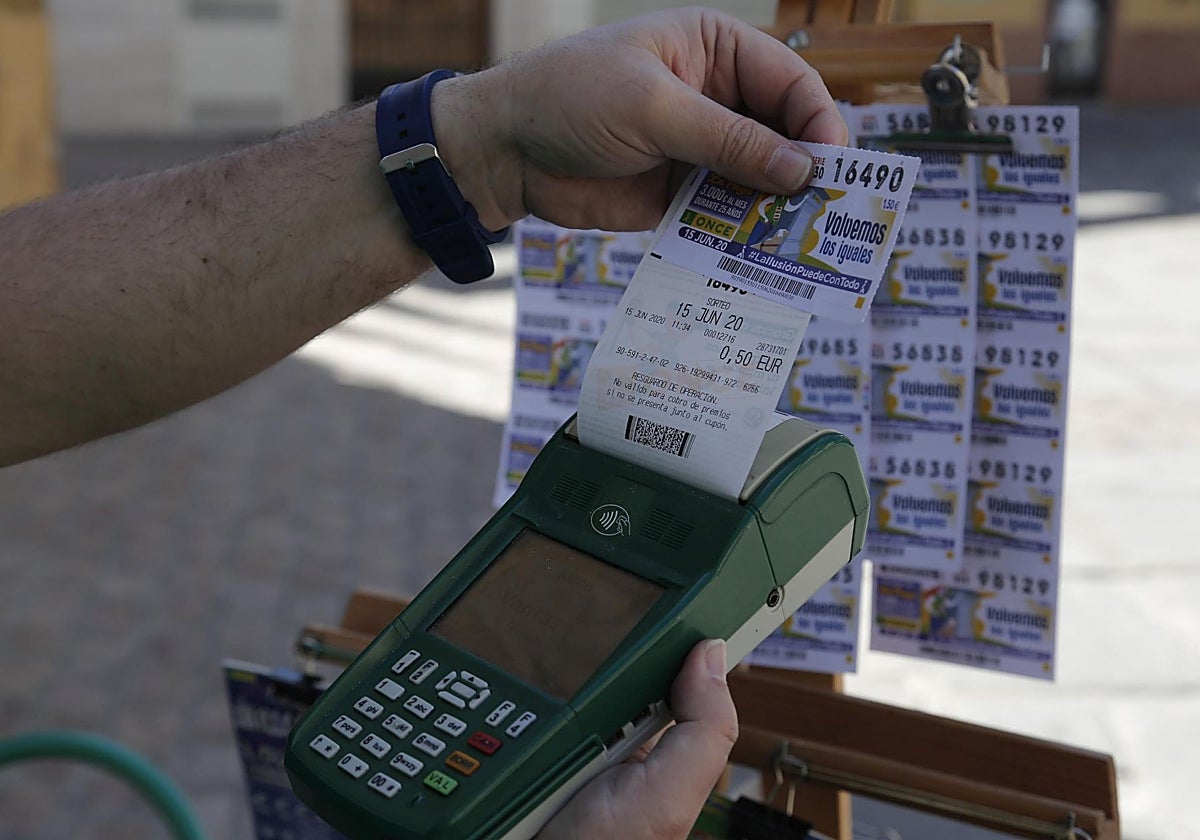 Venta de cupones de la ONCE en Córdoba