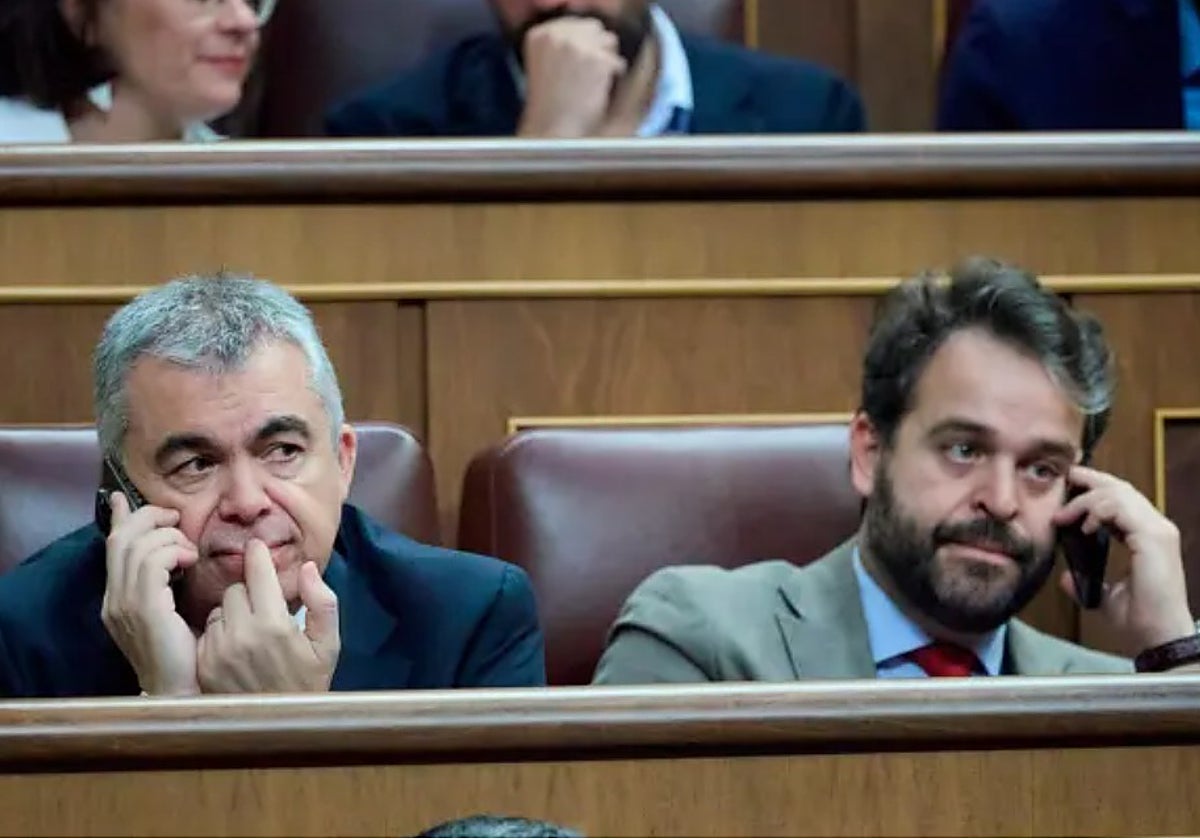 Santos Cerdán y Juan Francisco Serrano en el Congreso de los Diputados