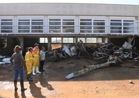 Imagen secundaria 1 - Azcón carga contra la Aemet porque el aviso en la zona devastada por las tormentas fue naranja y no rojo