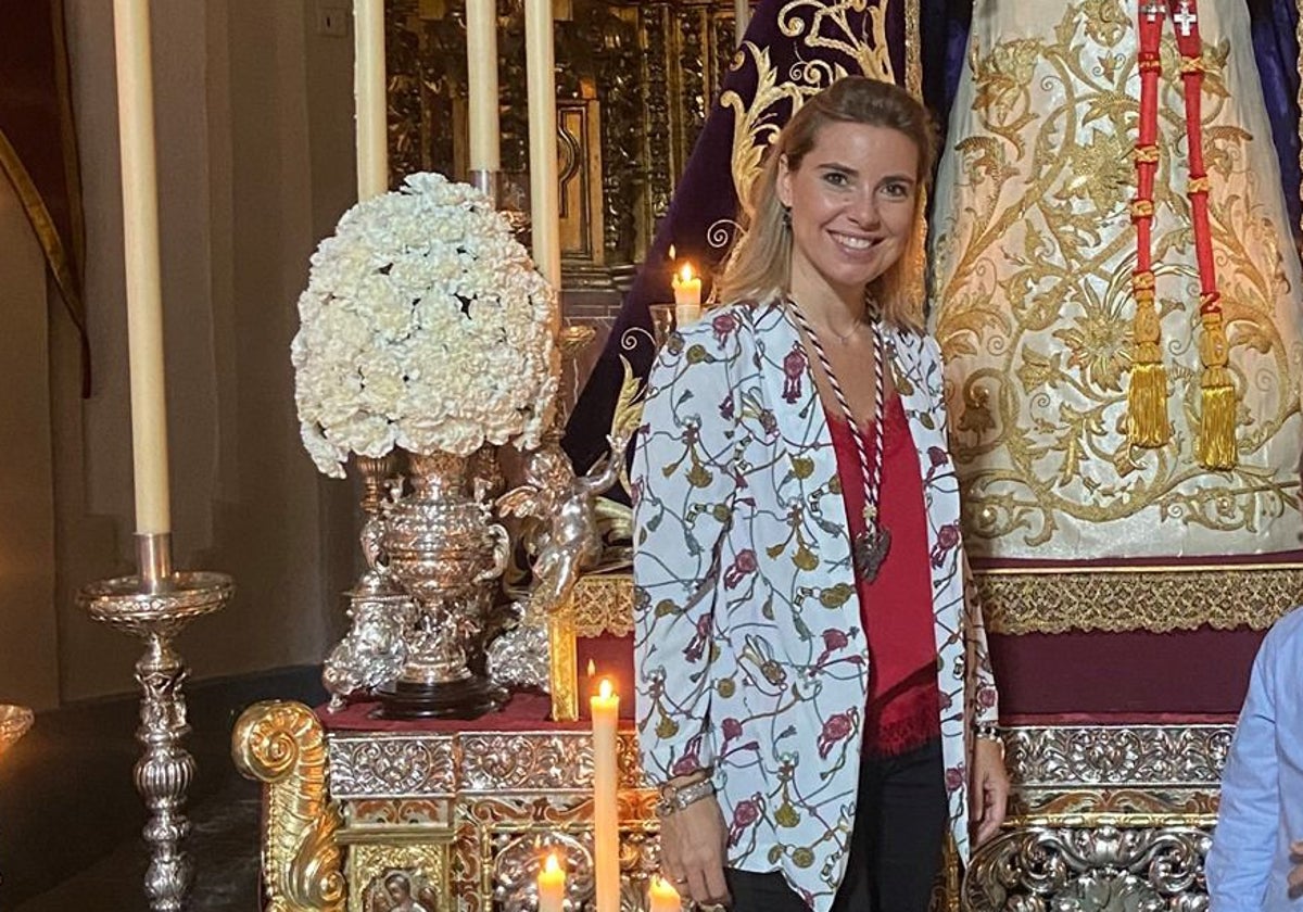 Inmaculada de Lara, nueva hermana mayor del Rescatado, en imagen de archivo