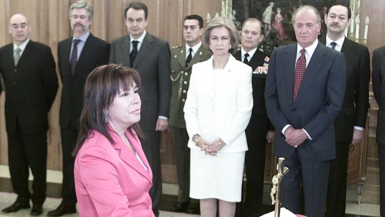 Cristina Narbona en su juramento como ministra