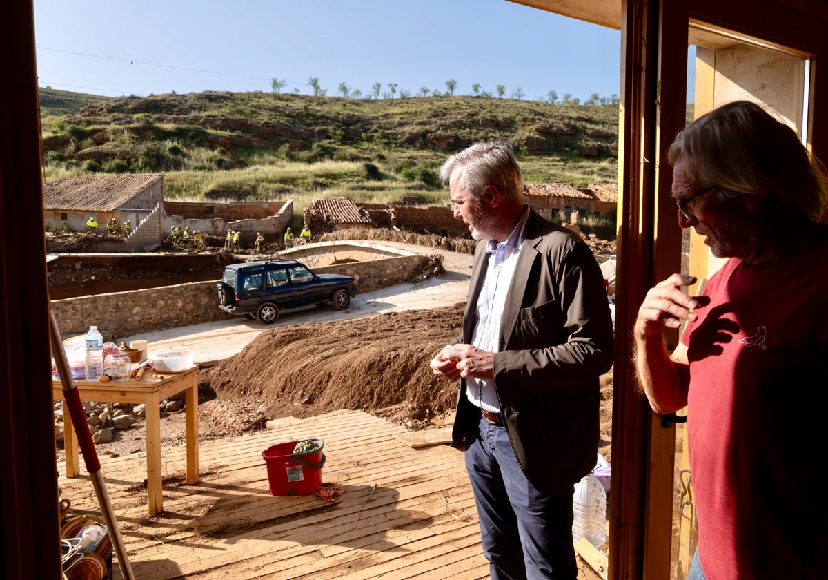 Azcón ha visitado esta mañana los municipios más afectados por la tromba de agua y granizo del pasado viernes 13 de junio