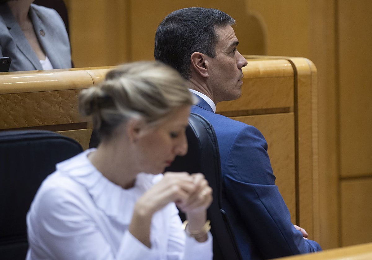 Pedro Sánchez y Yolanda Díaz se reúnen este lunes por la tarde en La Moncloa tras el escándalo de Santos Cerdán