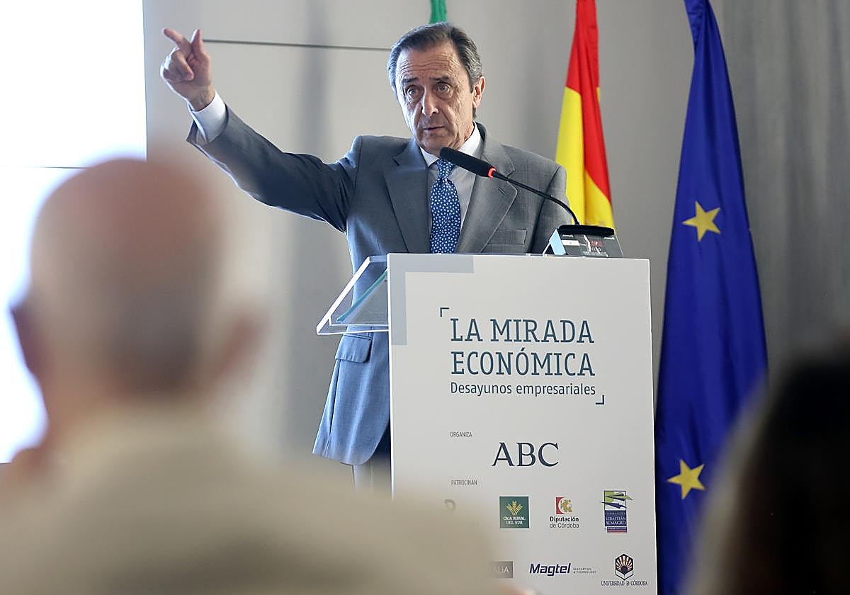 El presidente de Covap, durante su participación en la Mirada Económica