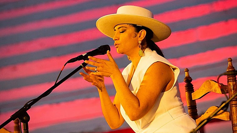 Carolina Fernández 'Lachispa' durante un concierto