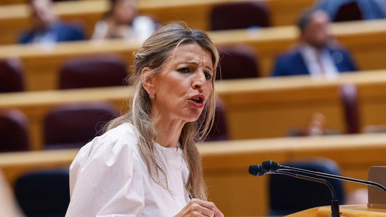 Yolanda Díaz defiende haber plantado a Pedro Sánchez en el Congreso ya que fue un «vodevil»: «Mejor no haber asistido»