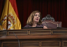 La presidenta del Congreso, Francina Armengol, en un momento del pleno de esta semana