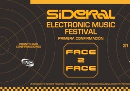 La electrónica llega a Roig Arena el 31 de octubre de la mano de Sideral