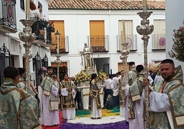 El Corpus Christi, durante su procesión