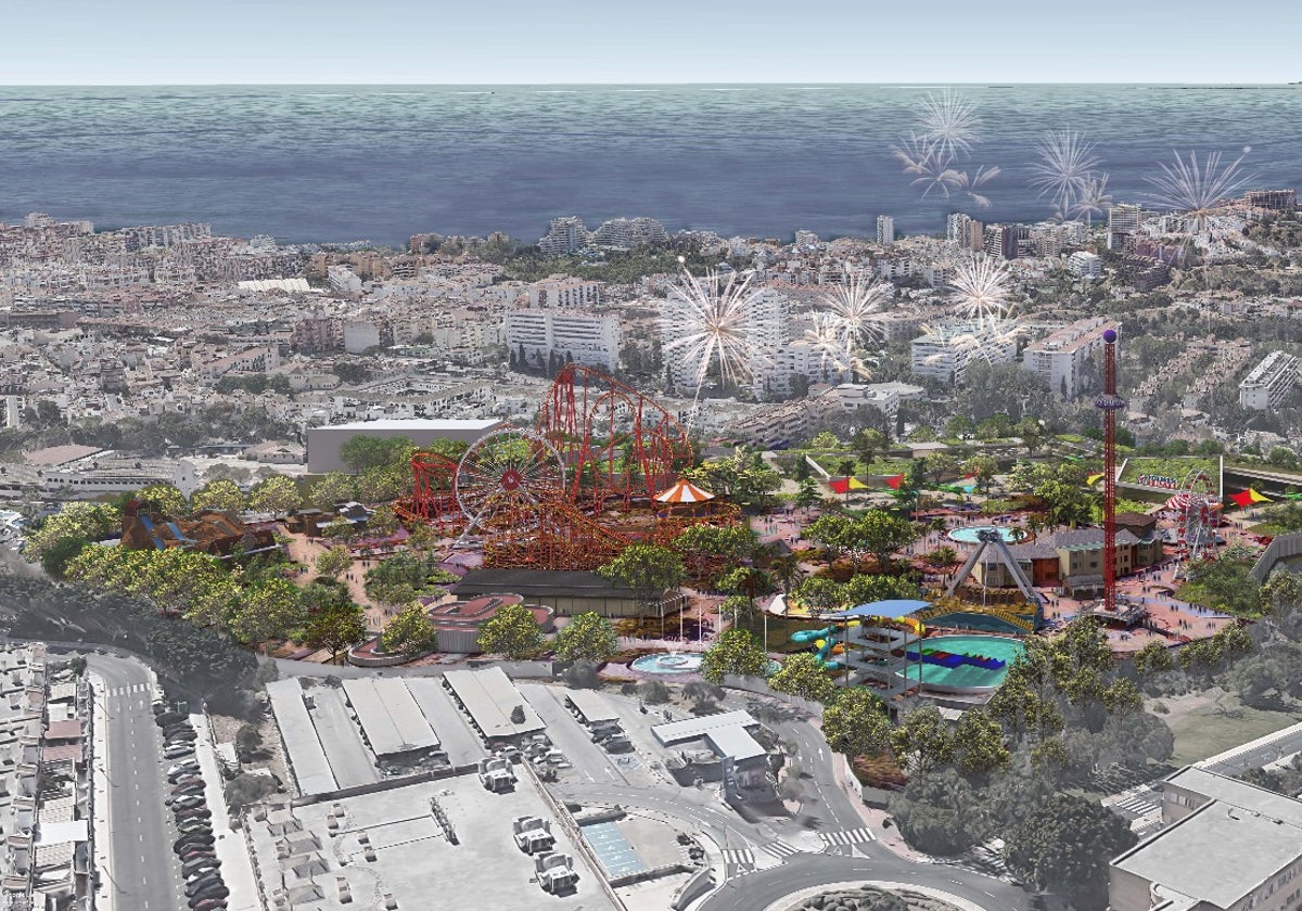 Recreación del Tívoli de Benalmádena