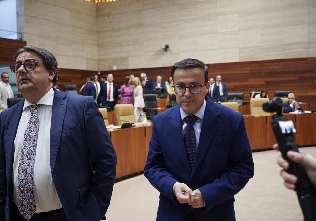 El secretario general del PSOE de Extremadura, Miguel Ángel Gallardo