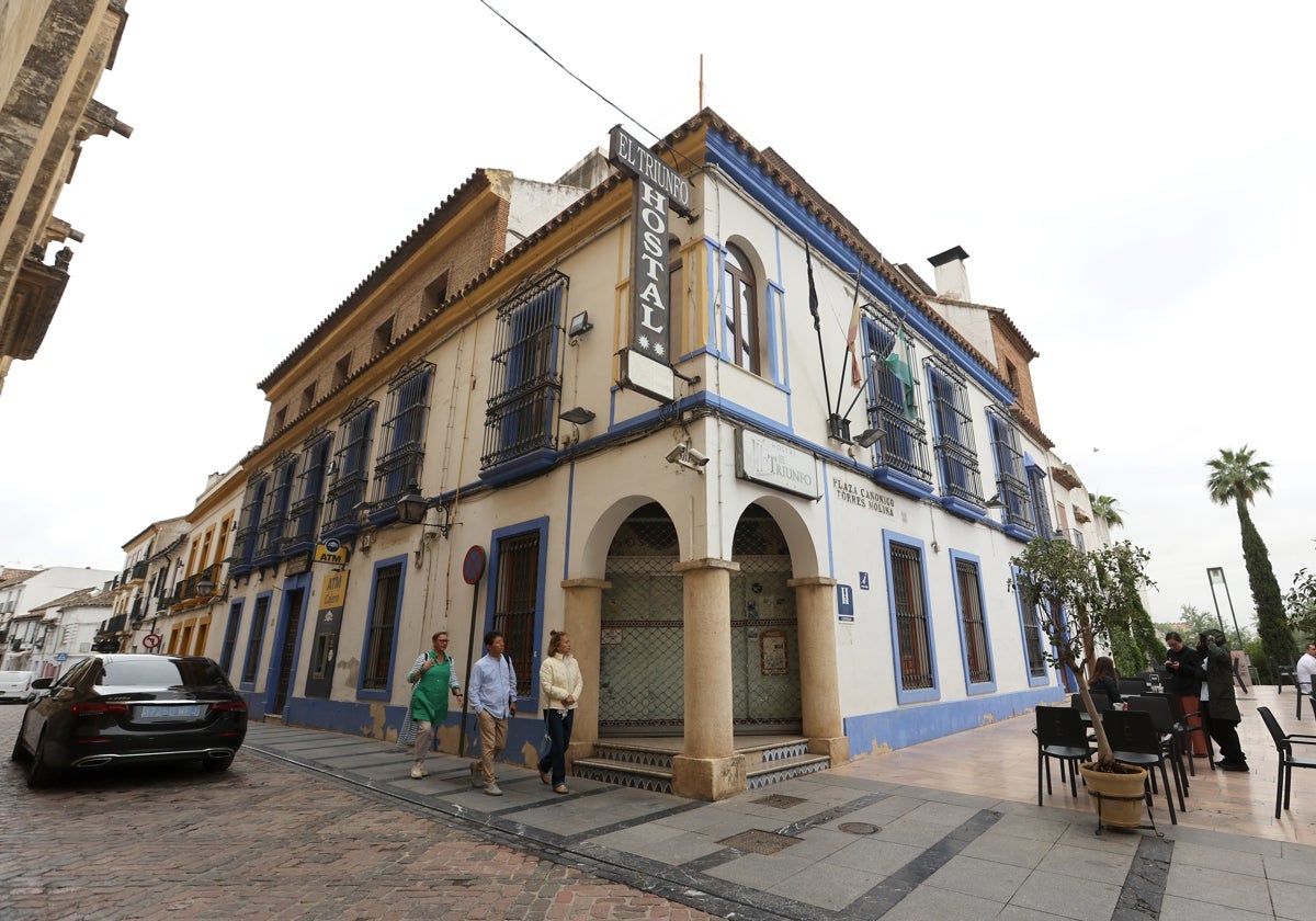 Fachada actual del antiguo Hostal El Triunfo que se convertirá en un hotel de 4 estrellas