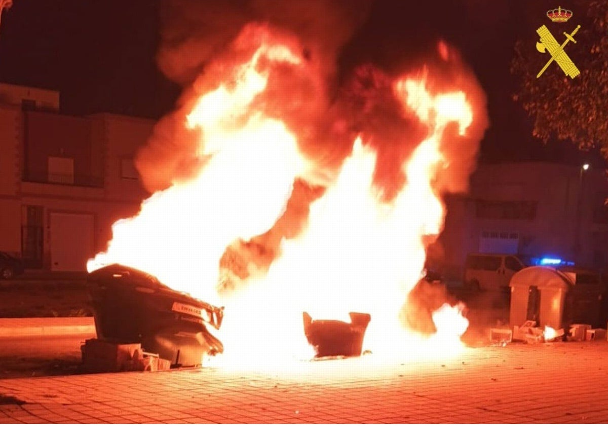 Imagen del incendio.