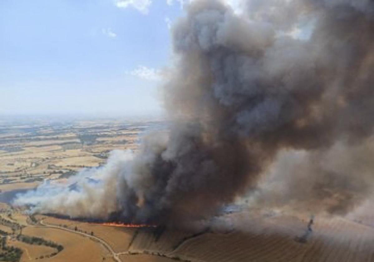 Incendio en Granyena