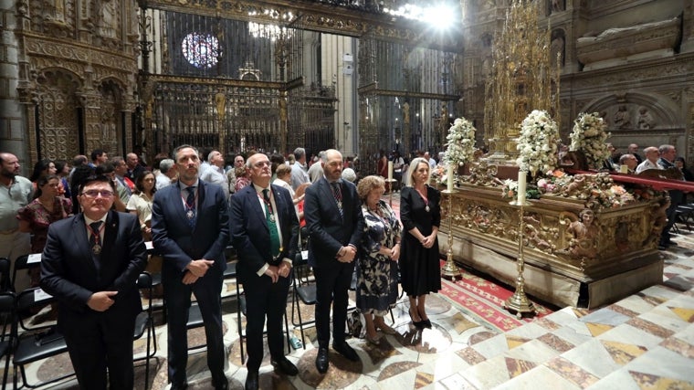 De izquierda a derecha, los concejales: Teo García, Iñaki Jiménez, Juan Marín, José Manuel Velasco, Ana Pérez e Inés Cañizares