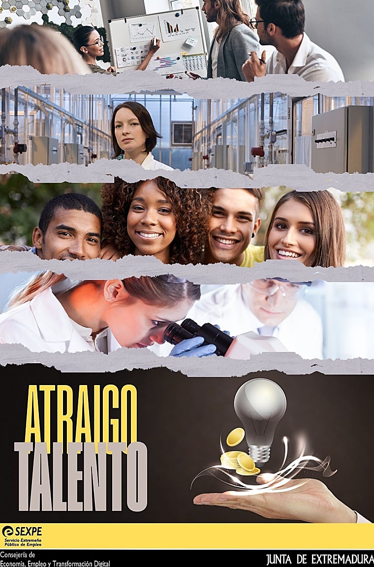 Extremadura apuesta por una juventud cualificada con contratos en investigación a través del Programa «Atraigo Talento»