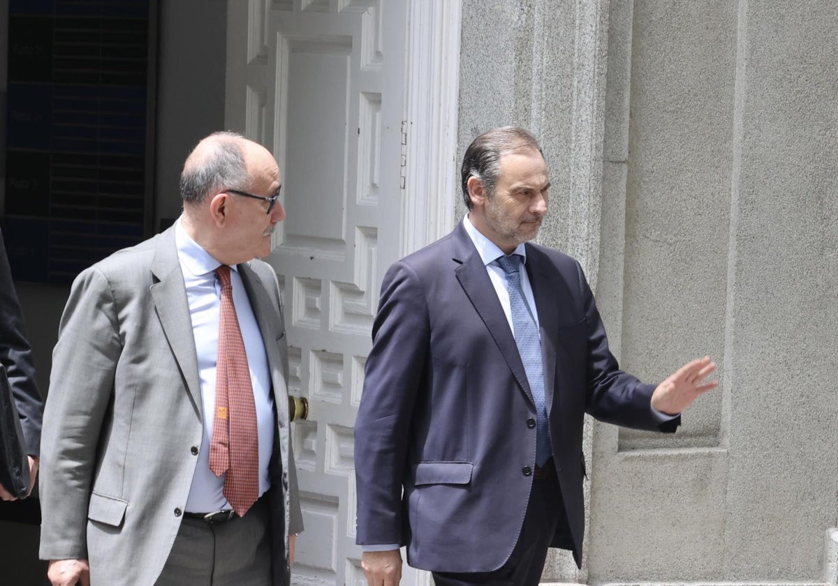 José Luis Ábalos, a su salida del Tribunal Supremo
