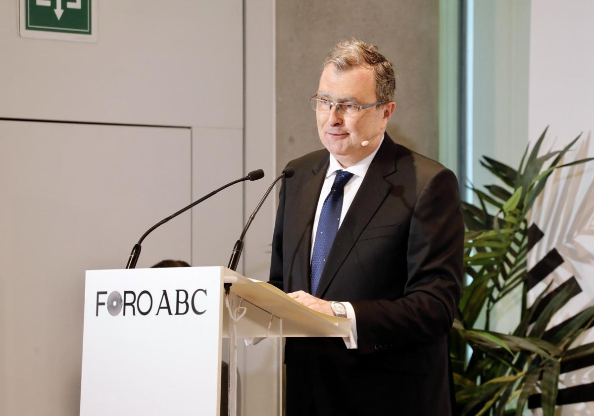 José Ballesta, alcalde de Murcia, este martes en el Foro ABC
