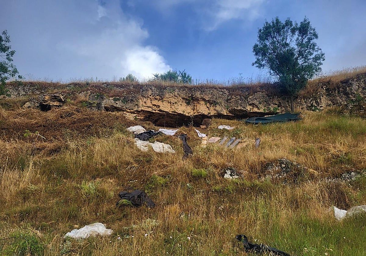 Estado en el que se han encontrado el yacimiento del Abrigo de San Lázaro en Segovia