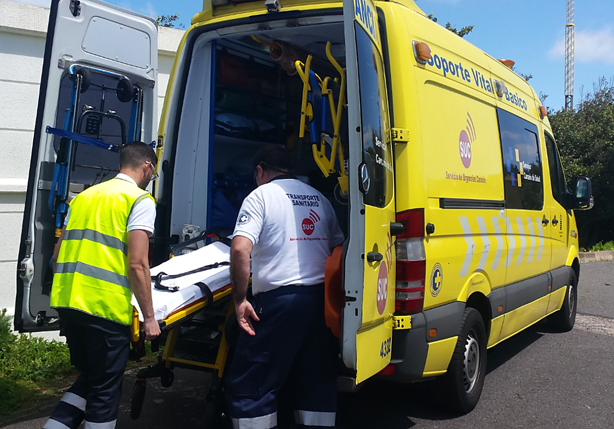 Ambulancia del SUC en foto de archivo