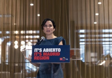 Ayuso presume en Nueva York del crecimiento del 3 por ciento de Madrid en el último año, dos décimas por encima de la media de España