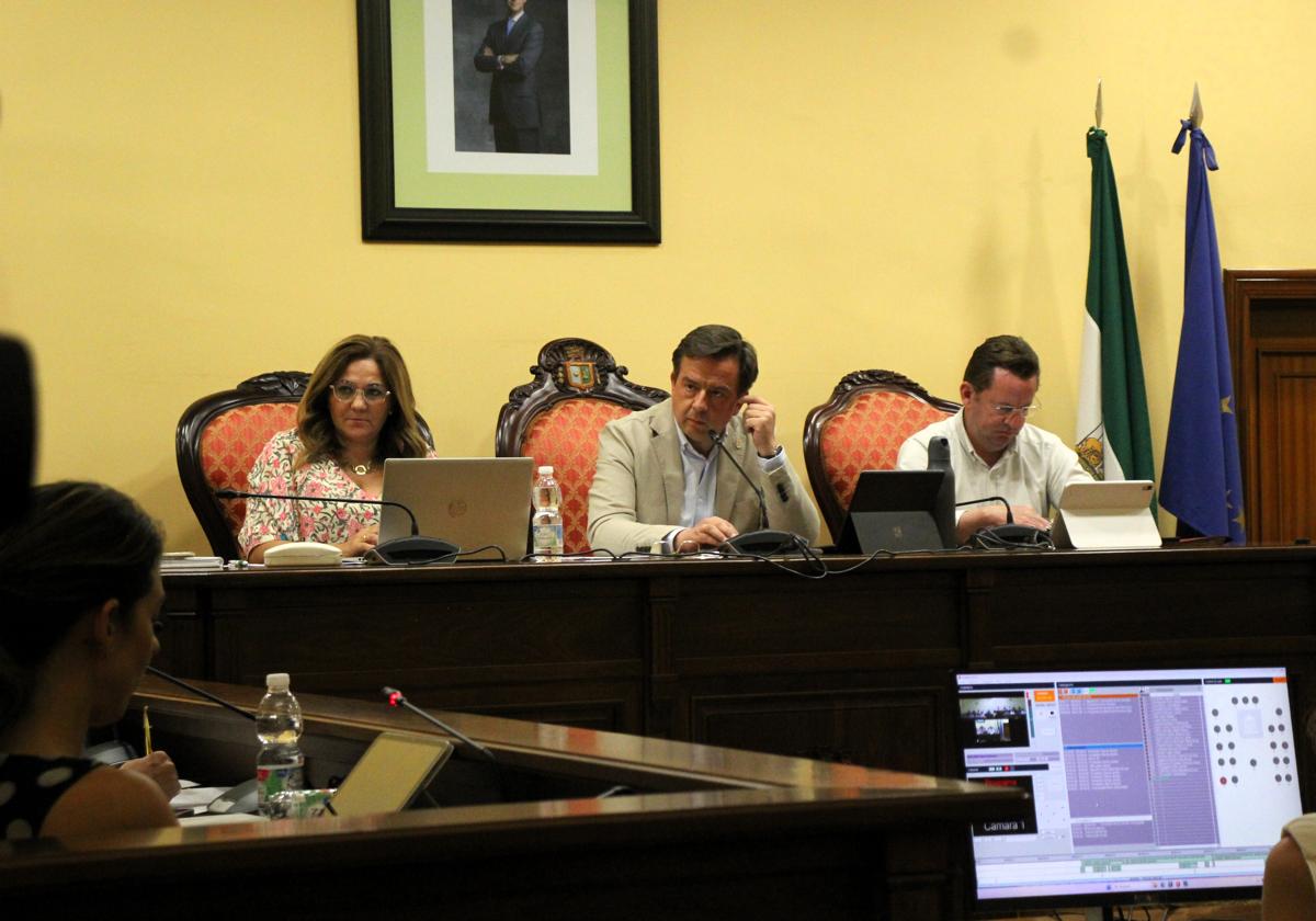 Un momento del Pleno del Ayuntameinto en el que se aprobó pedir el mantenimiento del Juzgado de la Mujer