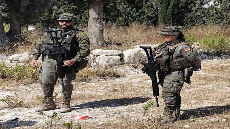 Los militares españoles inician una nueva actividad en Líbano: la formación de sus Fuerzas Armadas