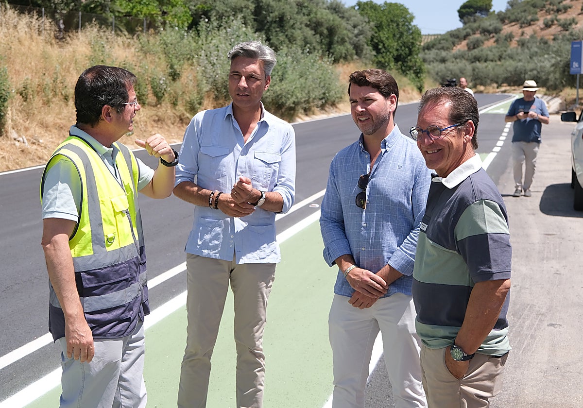 Visita técnica a la obra de la carretera CO-6211 entre Cabra y Doña Mencía