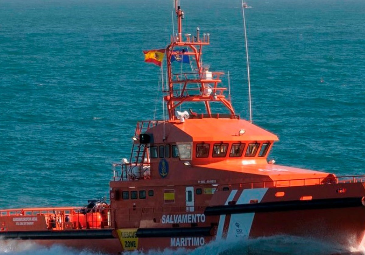 Una lancha de salvamento marítimo