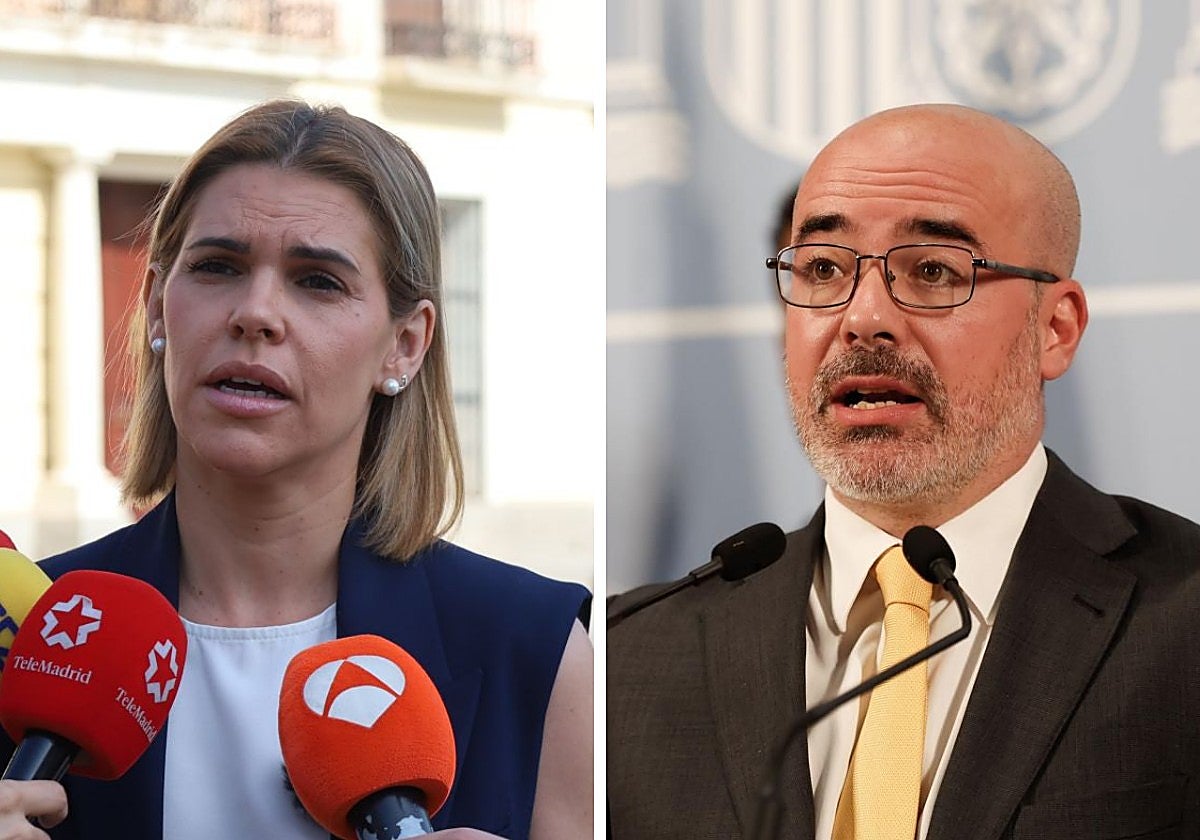 La alcaldesa de Alcalá de Henares, Judith Piquet, y el delegado del Gobierno, Francisco Martín