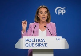 Cuca Gamarra anuncia que deja la secretaría general del PP, pero seguirá en el comité de dirección