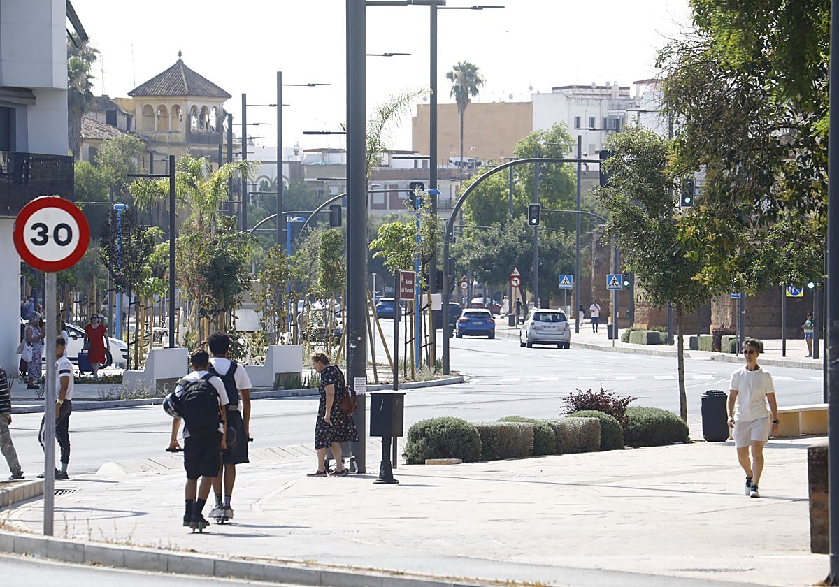 Aspecto de Ronda del Marrubial este lunes, tras su inauguración