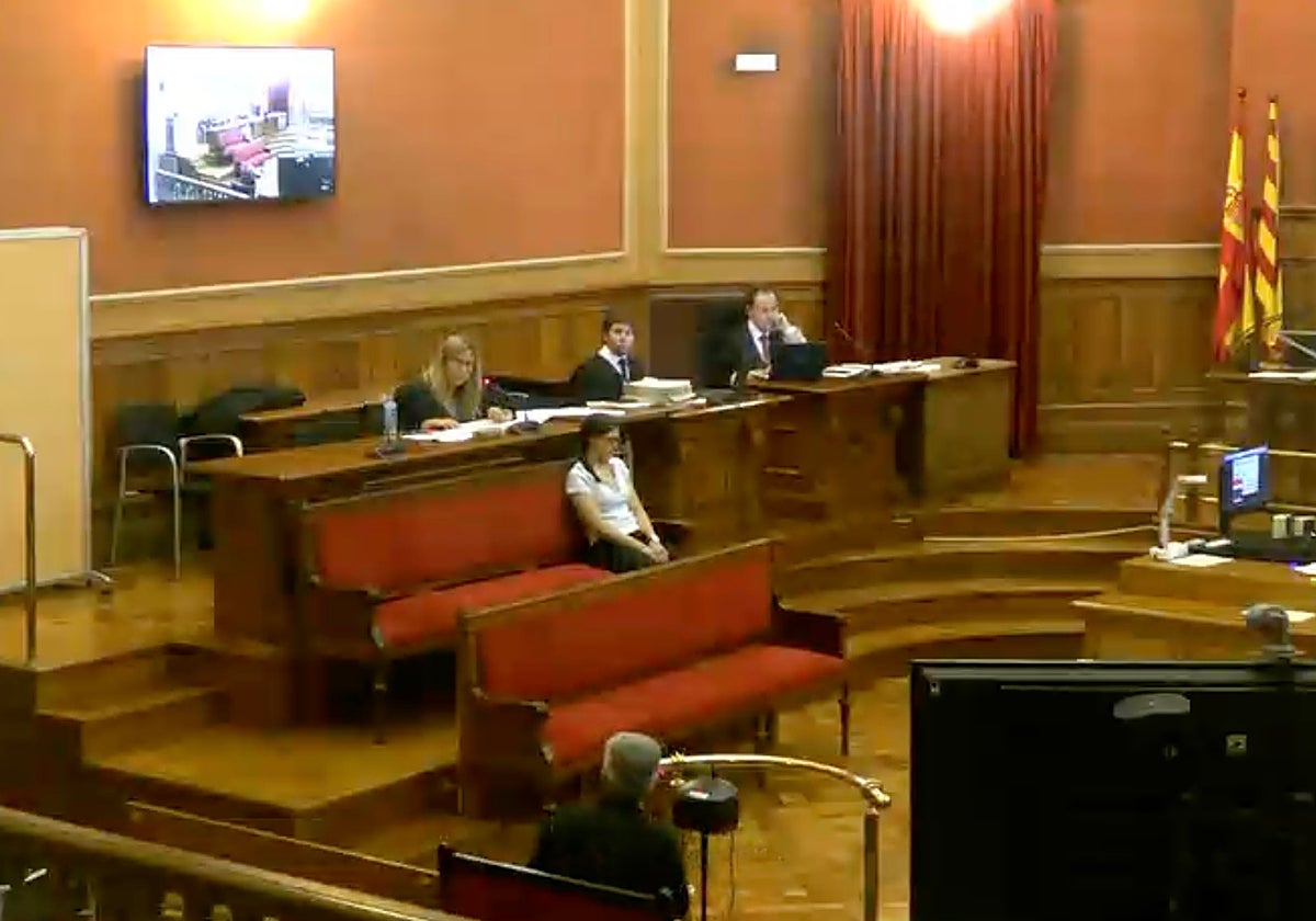 Un agente del grupo de Homicidios, durante la cuarta sesión del juicio a Montserrat N., por el asesinato de Aleix