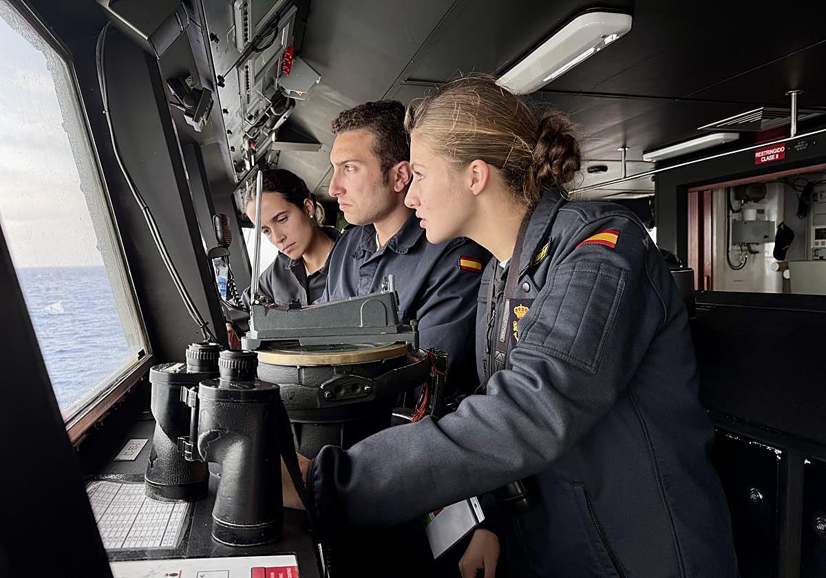 La Princesa Leonor en la fragata Blas de Lezo