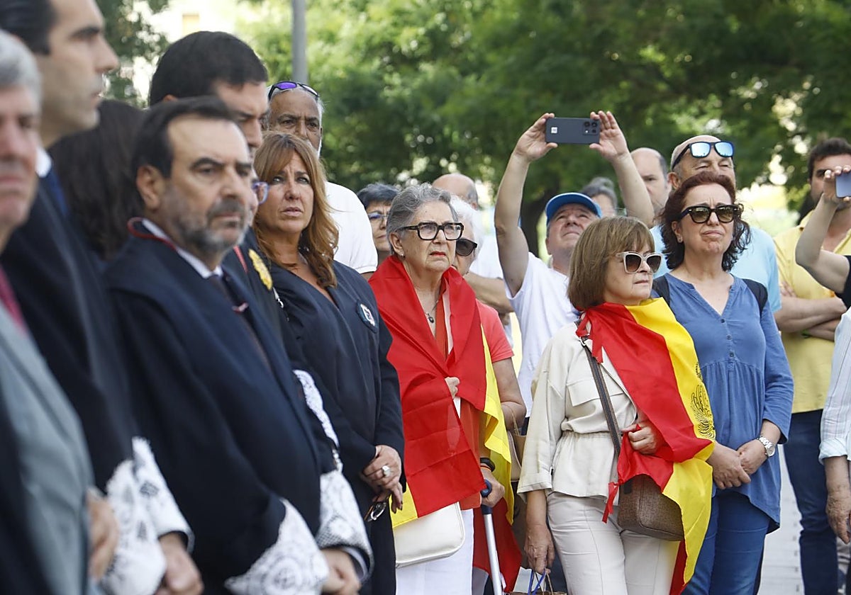 Concentración de jueces y fiscales el pasado 11 de junio en la Ciudad de la Justicia