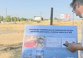 El Ayuntamiento de Puente Genil proyecta dos pasarelas para peatones y bicicletas sobre la A-318