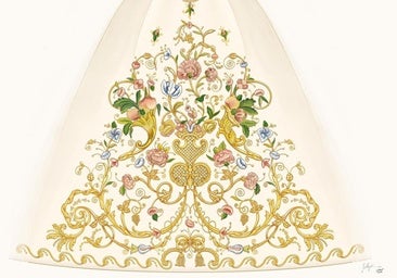 Nueva saya para la Virgen del Socorro, ofrenda de sus devotos