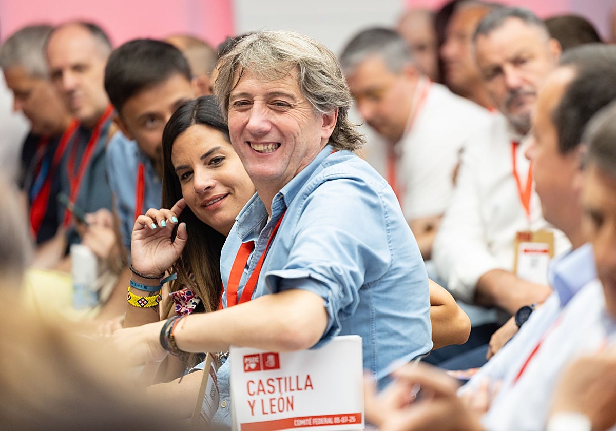 Carlos Martínez, este sábado en el Comité Federal del PS-oe