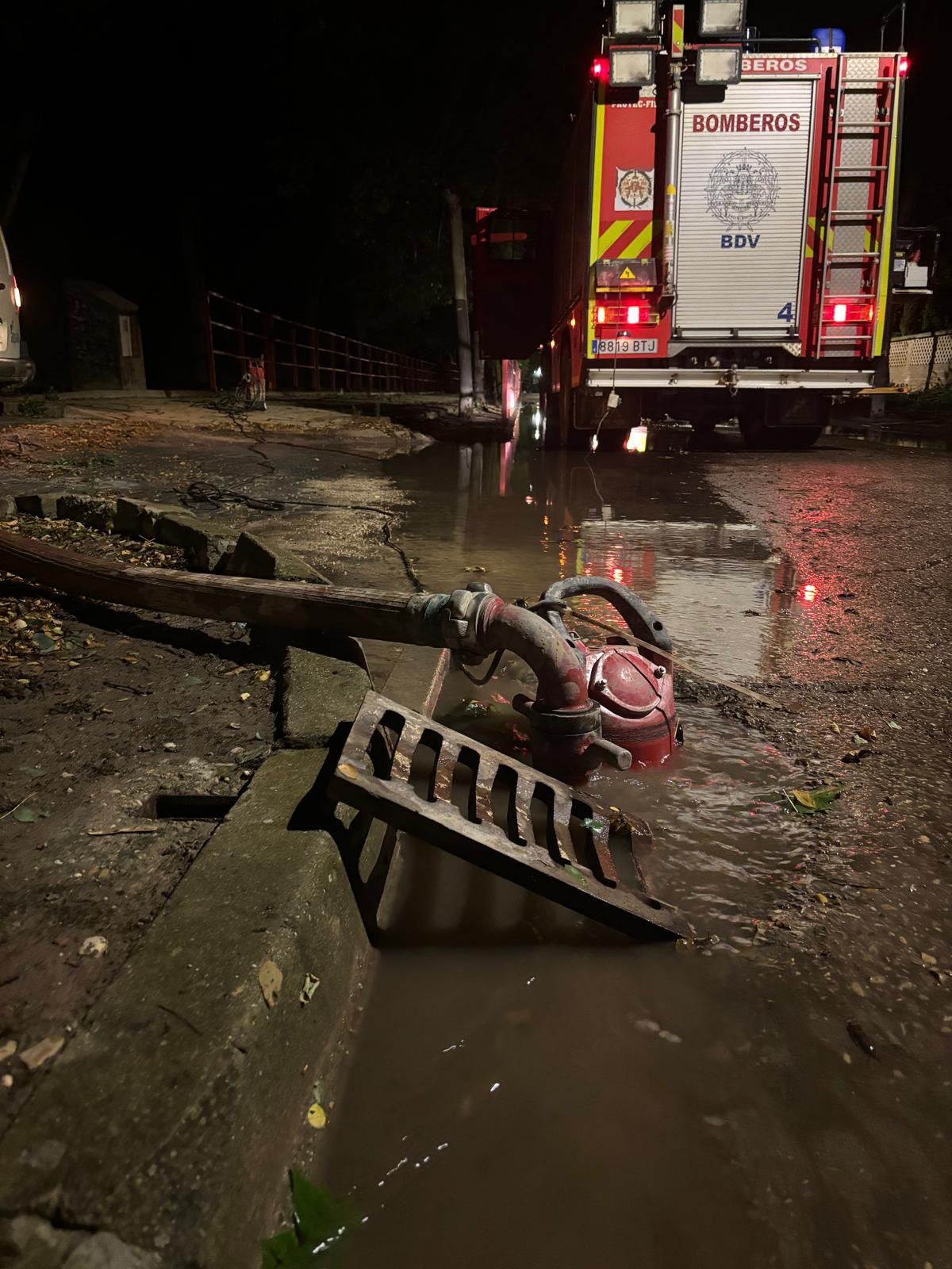 Los Bomberos de la Diputación de Valladolid intervienen en Peñafiel 