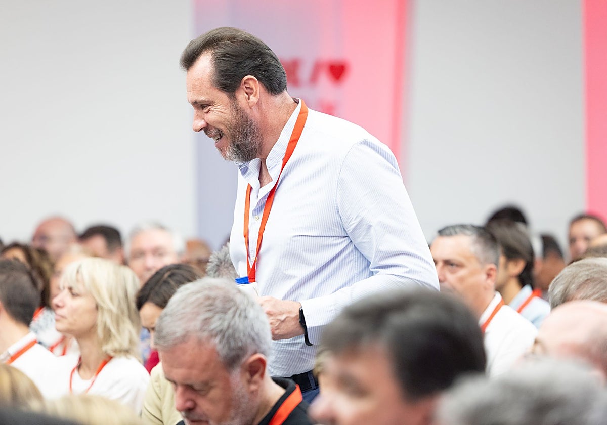 Óscar Puente, este sábado en el Comité Federal del PSOE celebrado en Ferraz