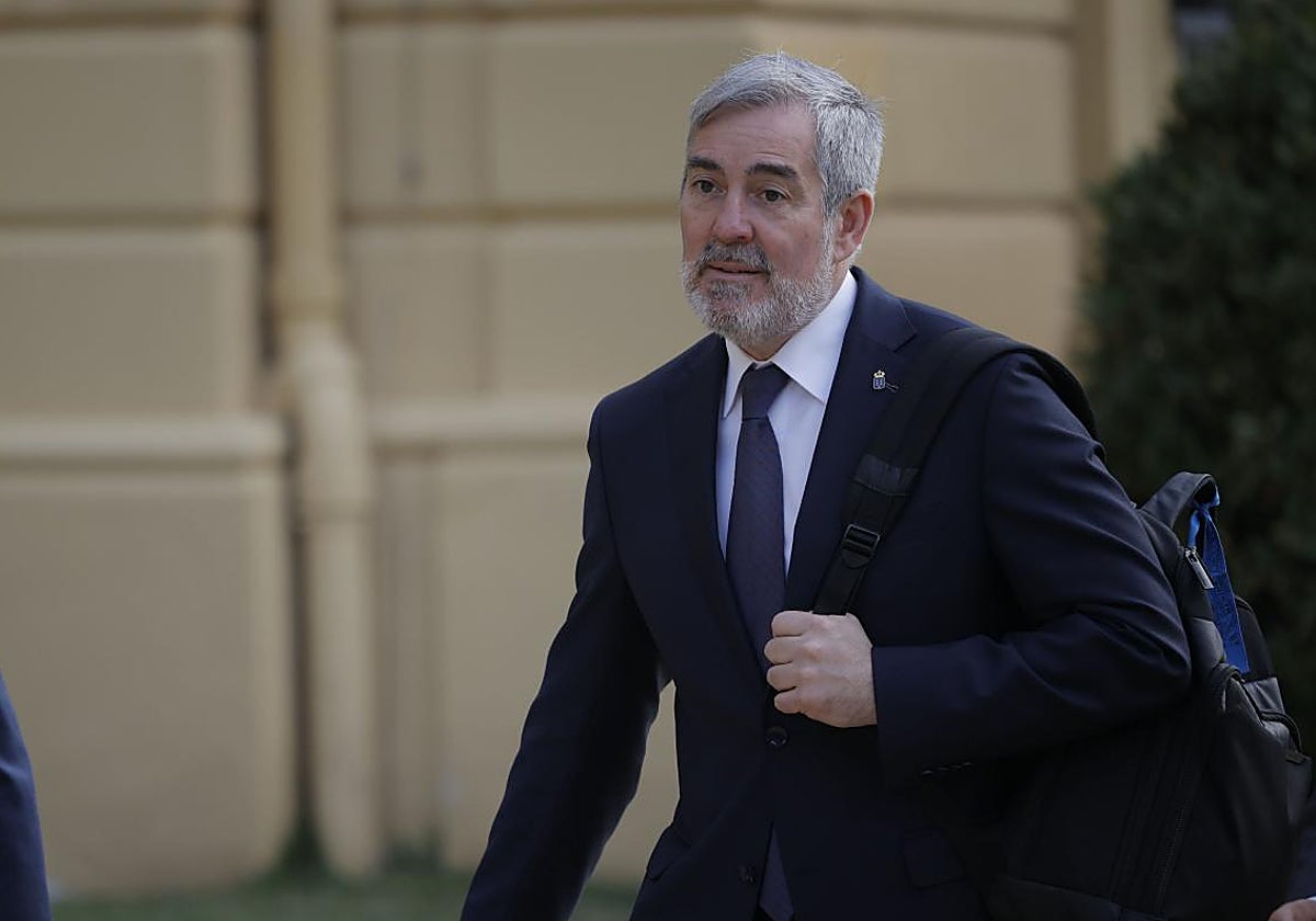 El presidente del Gobierno de Canarias, Fernando Clavijo