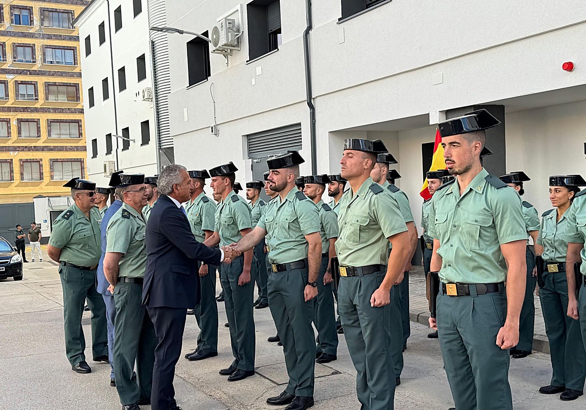 Recepción en Soria de los agentes alumnos que se incorporan a las prácticas a la 12ªzona