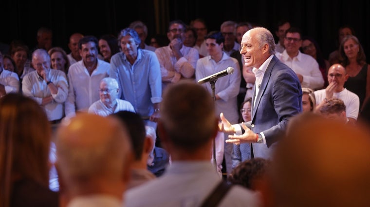 Imagen de Francisco Camps durante el acto celebrado este miércoles en Valencia