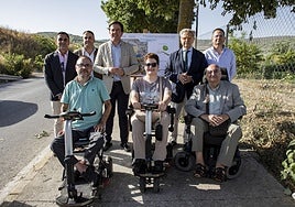 La Diputación inicia la construcción de un acerado peatonal y accesible de Lucena al santuario de Araceli