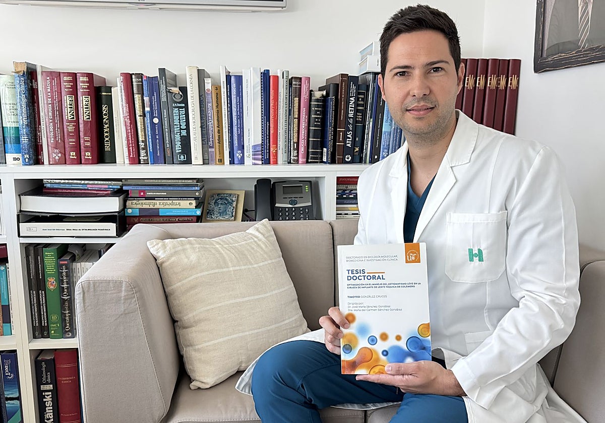 Timoteo González, con su tesis