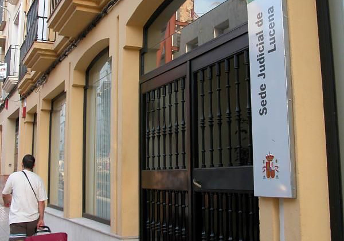Fachada de la sede judicial de Lucena