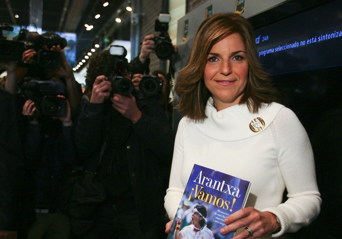 Foto de archivo de Arantxa Sánchez Vicario durante la presentación de su libro