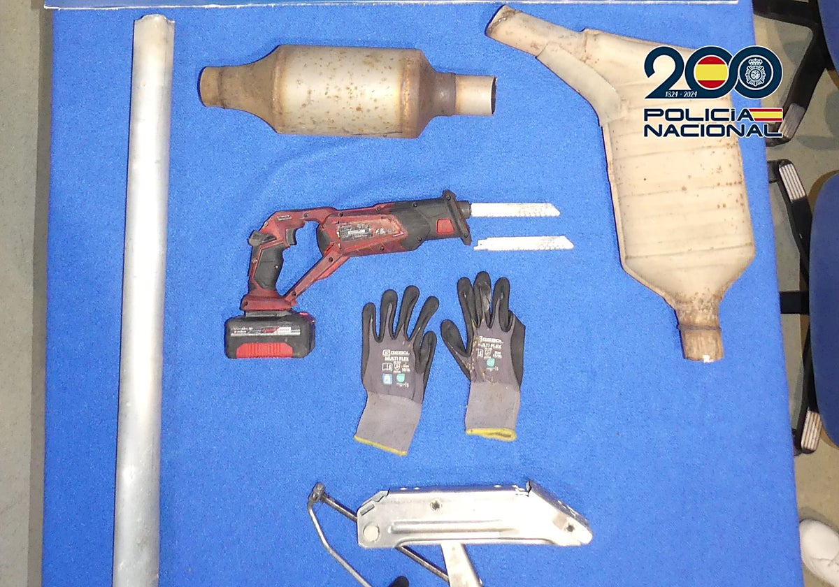 Catalizadores de los vehículos robados