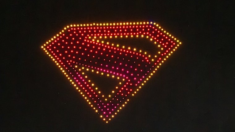 El ensayo de los drones para el espectáculo